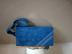 Vand geanta plic, din piele intoarsa