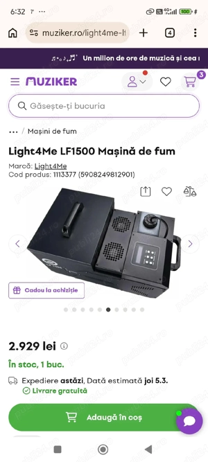 De vanzare masina de fum