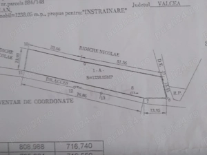Vând teren intravilan,1238 MP,Valea Ursului, com.Vladesti,jud Vâlcea,