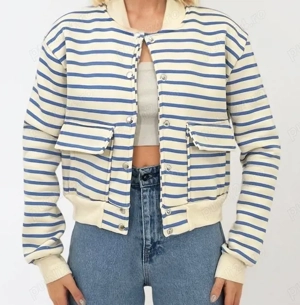 Jachetă bomber crop