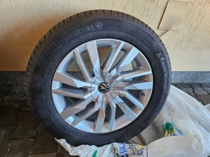 Jante Roti 19 Iarna VW Touareg Originale / Anvelope Iarna 255 55 R19 - Rulate 100km.