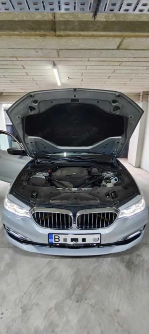 BMW 520d 190 an 2018 Luxury, camere 360, trapa, ventilație scaune, volan incalzit  - imagine 2