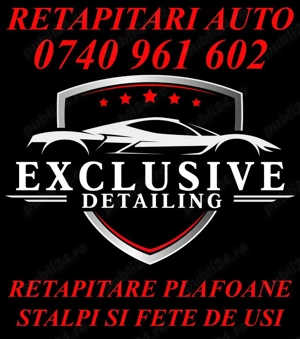 Retapitari AUTO Plafoane Stalpi Fete de Usi