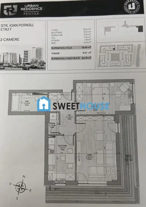 Confort premium, apartament 2 camere in Urban Coresi - imagine 20
