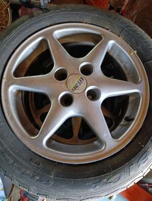 Vand 4 jante  aliaj cu cauciucuri vara 185 65 15 