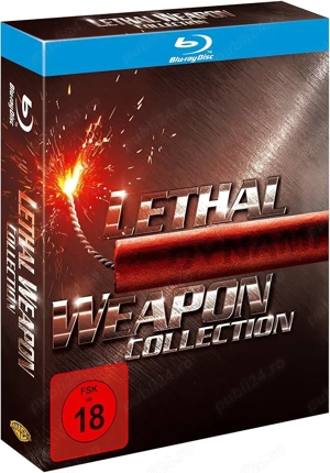  Box set blu ray original LETHAL WEAPON COLLECTION fără subtitrare în romana