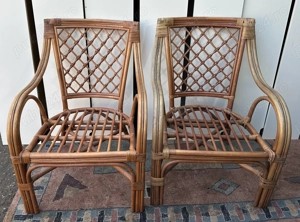 2 buc Fotoliu elegant solid din ratan; Fotoliu terasa gradina exterior - imagine 3