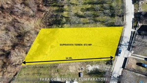 Teren 872 mp, zona linistita, aer curat - imagine 3