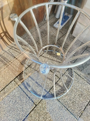 Masa rotunda de sticlă  - imagine 5