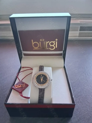 Ceas dama Burgi cu cristale Swarovski
