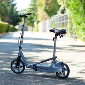 Trotineta Kinderauto Pegasus, cu pedale si scaun, reglabila, pliabila - imagine 5