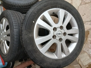 Roți opel astra g 16", anvelope vara aproape noi - imagine 2