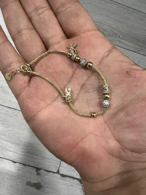 Bratara de aur 14k 585 model deosebit tip pandora cadou special