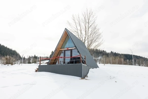 Teren 7,656 mp + Cabane tip A Frame, Fundata - imagine 6