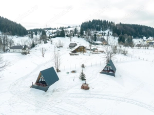 Teren 7,656 mp + Cabane tip A Frame, Fundata - imagine 2