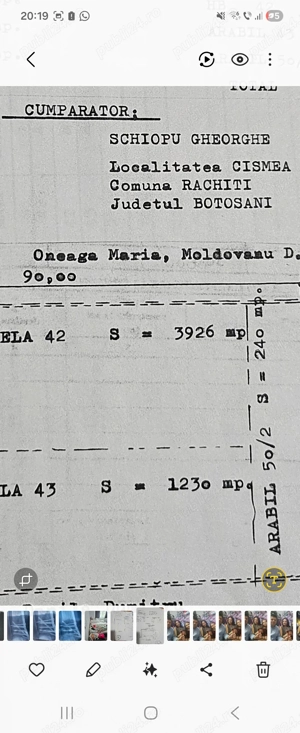 Vand teren intravilan + extravilan Cismea comuna Rachiti
