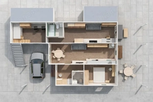 Casa  modulara 4 containere Tiny House - imagine 4