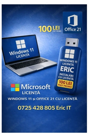Instalare Windows 11   10 + Microsoft Office la domiciliul clientului