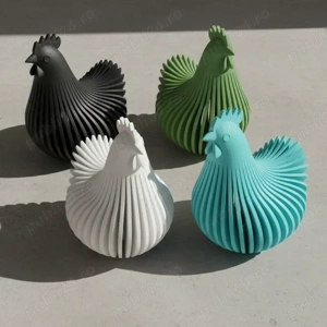 Decoratiune Moderna Easter Chicken   Material Compozit Premium