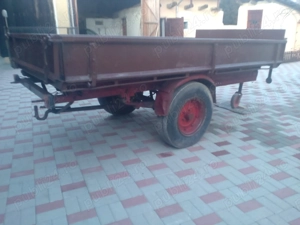 Remorca Tractor 3.2x1.7 inmatriculabila fier 3.5t  frane si instalatie electrica recent adusa Italia - imagine 5