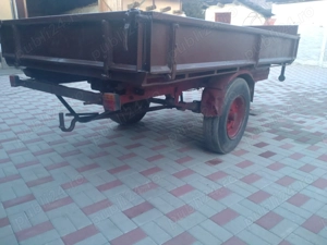 Remorca Tractor 3.2x1.7 inmatriculabila fier 3.5t  frane si instalatie electrica recent adusa Italia - imagine 4