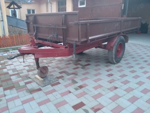 Remorca Tractor inmatriculabila din fier 3.5t cu frane si instalatie electrica recent adusa Italia