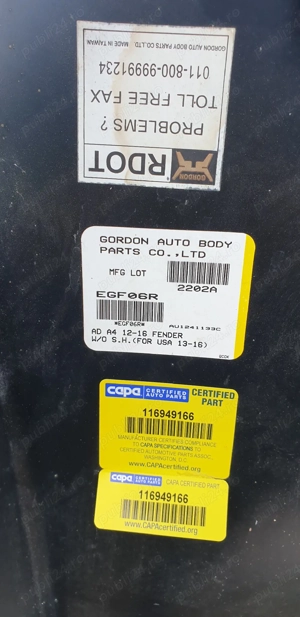 Aripa dreapta fata,Audi A4 an 2012 -2016 - imagine 3