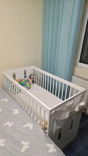 Patut de copil, reglabil pe inaltime