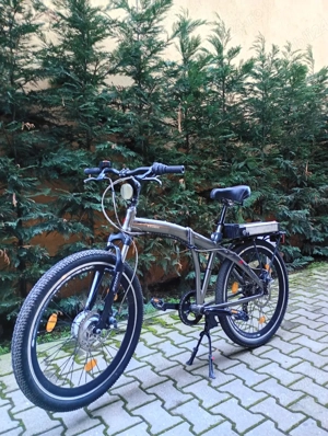 Bicicleta electrica roti 26" pliabila frane disc fata spate