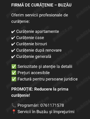 Firma de curatenie Buzau