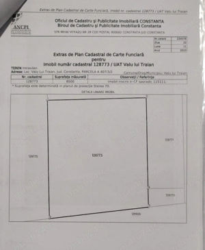 8500 mp intravilan arabil in Valu lui Traian   Str. București , 86 m deschidere, parcelare 12-14 lot - imagine 5