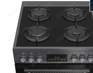 Aragaz nmixt Beko FBM62330GADSN, Gaz, 4 arzatoare, Aprindere integrata, Cuptor electric, 72 l, 8 fun