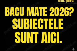Subiecte Bac 2026 Mate și logica , pt cei care nu tocesc 