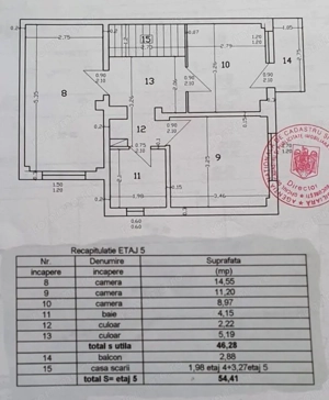 De vanzare Apartament  4 camere tip duplex  Pacii, etajul 4 si 5 - imagine 11