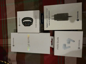 Pachet,Motorola Edge 60 Pro-Smartwatch-casti Moto-incarcator rapid 68w toate sunt in  garantie