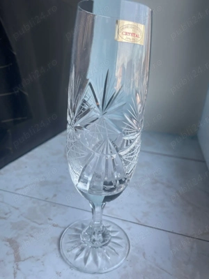 Set 6X Pahare Sampanie Cristal