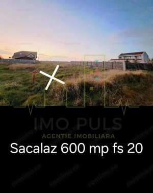 Teren de vanzare in Sacalaz. Zona locuita.