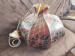 Vintage Lampa Tiffany stare impecabila pt.tavan 47 x 30 cm