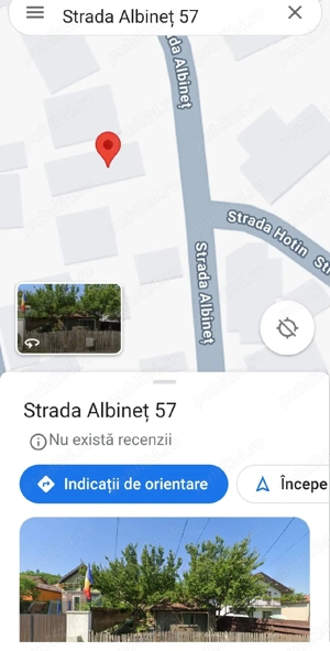 Teren plat 267 mp str.ALBINEȚ 57, cu casă bătrânească (Sc 91 mp) - zona Podul de Fier - Tg.Cucu