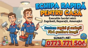 Căutați un meseriaș pentru o treabă de câteva ore?  Majoritatea vor lucrări de mii de euro. Noi veni