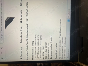 Amortizoare(telescoape) puntea fata TOYOTA COROLLA anii2004-2007 - imagine 2