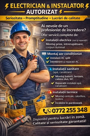 Instalații electrice sanitare , montaj centrale 