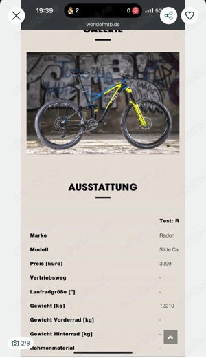 Bicicleta Radon Slide Carbon