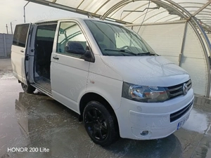 VW Transporter T5 2.0 TDI 180CP DSG 8 Locuri 2012   Climatronic, Senzori, Foarte Spațios - imagine 3