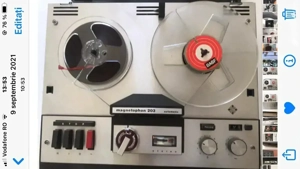 magnetofon Telefunken 210-203 si TeslaB100!