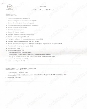 Vand Mazda CX-30 PLUS cutie automata rosu crystal soul + SOUND PACK (sistem BOSE) - imagine 7