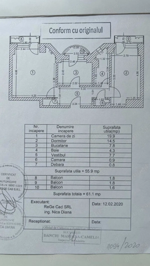 De închiriat :Apartament 2 camere, ultracentral, Unirii Fântâni  Horoscop-direct de la proprietar - imagine 10
