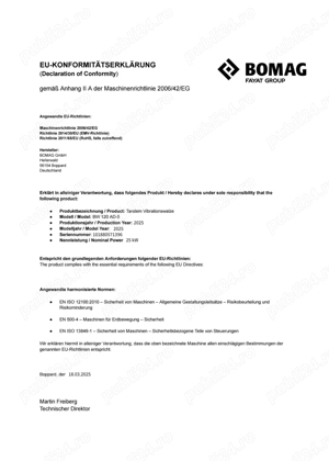 Vând cilindru compactor Bomag - imagine 5