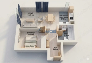 Apartament 2 camere de vânzare în Cosmopolis, mobilat, utilat  boxa inclusa 