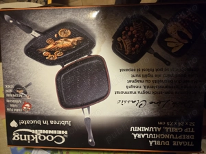 Tigaie dubla grill dreptughiulara